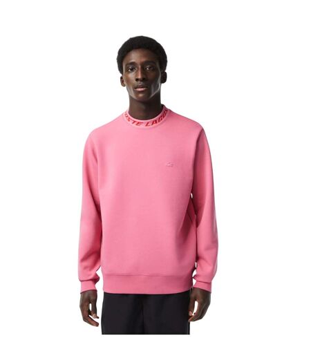 Mens Double Sided Logo Sweatshirt Pink Lacoste