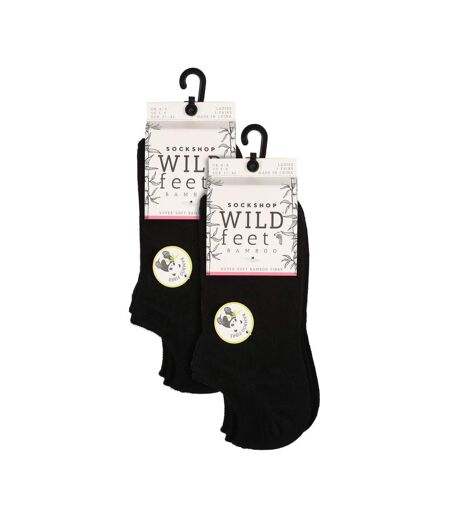 6 Pairs Ladies Breathable Bamboo Low Cut Trainer Socks