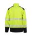 SAFE-GUARD by Result Unisex Adult Ripstop Safety Soft Shell Jacket (Fluorescent Yellow/Black)