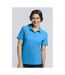 Gildan Softstyle Womens/Ladies Short Sleeve Double Pique Polo Shirt (Sapphire)