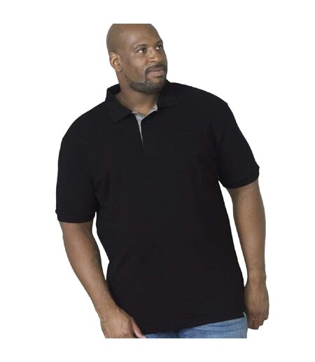 Polo grant homme noir Duke