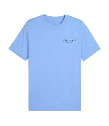 T-shirt Motif/style Cercle Homme Bleu Clair Puma