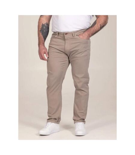 D555 Chino Extensible Et Effilé Motif/style Uni Kelvin Homme Beige Gris Duke