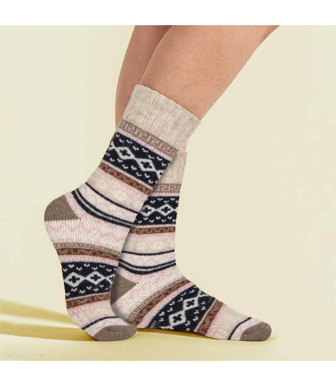 Ladies Wool Blend Hiking Socks Cushioned Walking Boot Socks-3