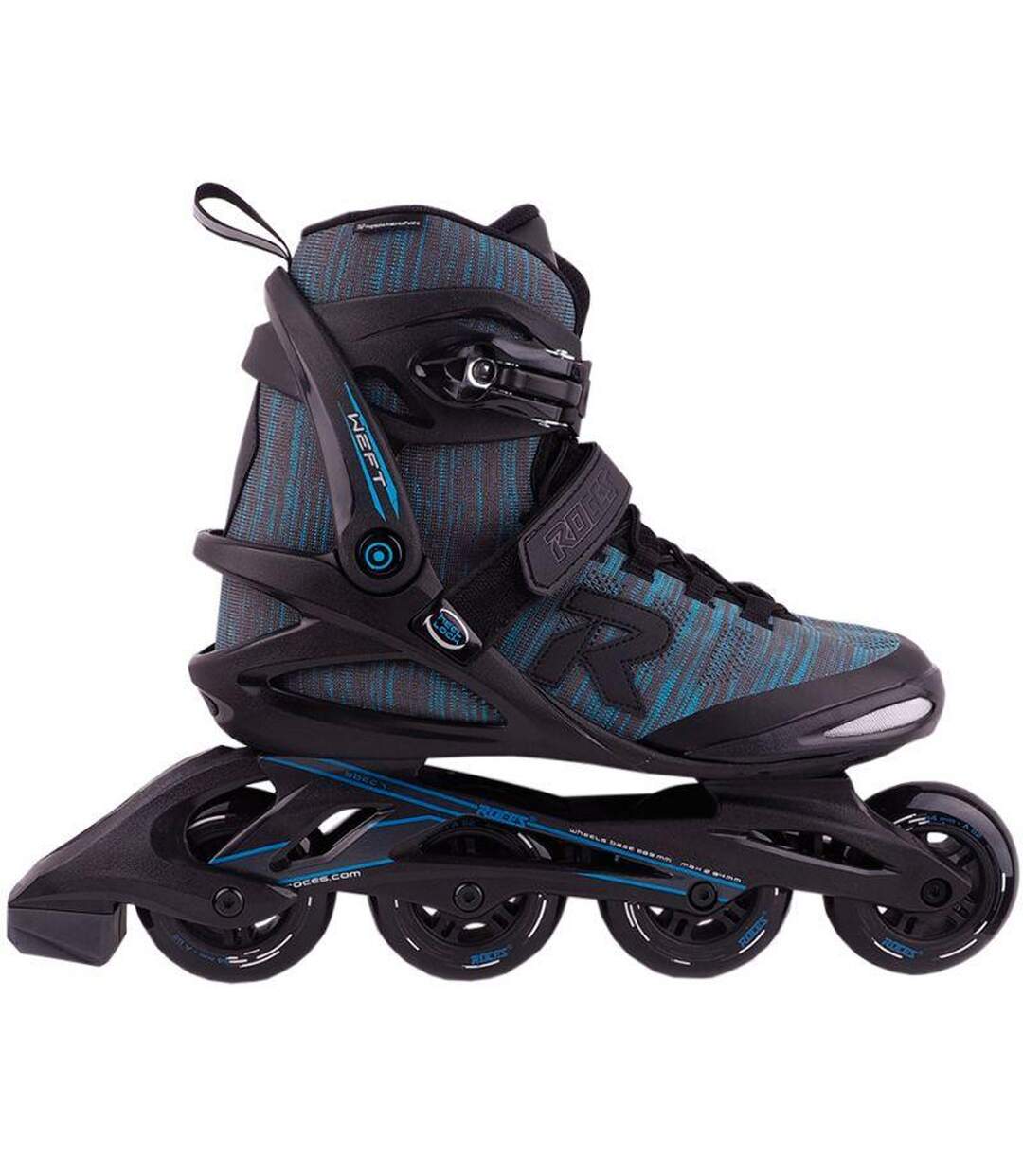 Patins À Roulettes Alignées Weft Thread Homme 44 Fr Bleu Gris Roces-4