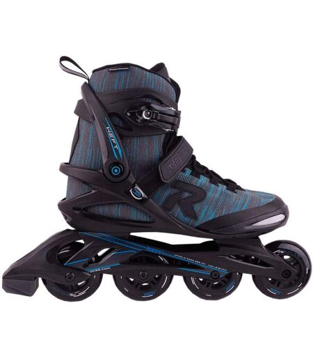 Patins À Roulettes Alignées Weft Thread Homme 44 Fr Bleu Gris Roces
