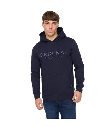 Sweat À Capuche Haromere Homme Bleu Marine Crosshatch