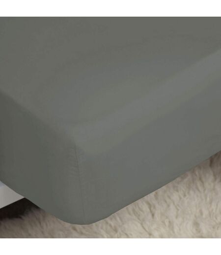 Belledorm Easycare Percale Fitted Sheet (Gray) - UTBM171