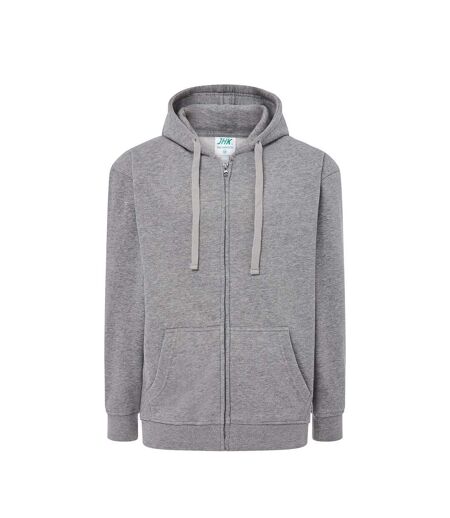 Veste À Capuche Motif/style Uni Adulte Gris Chiné JHK