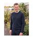 Mens Lambswool Crew Neck Jumper Navy WoolOvers-1