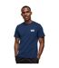 Mens Varsity Circle Batwing Logo Crew Neck T-shirt Navy Blue Levis-1