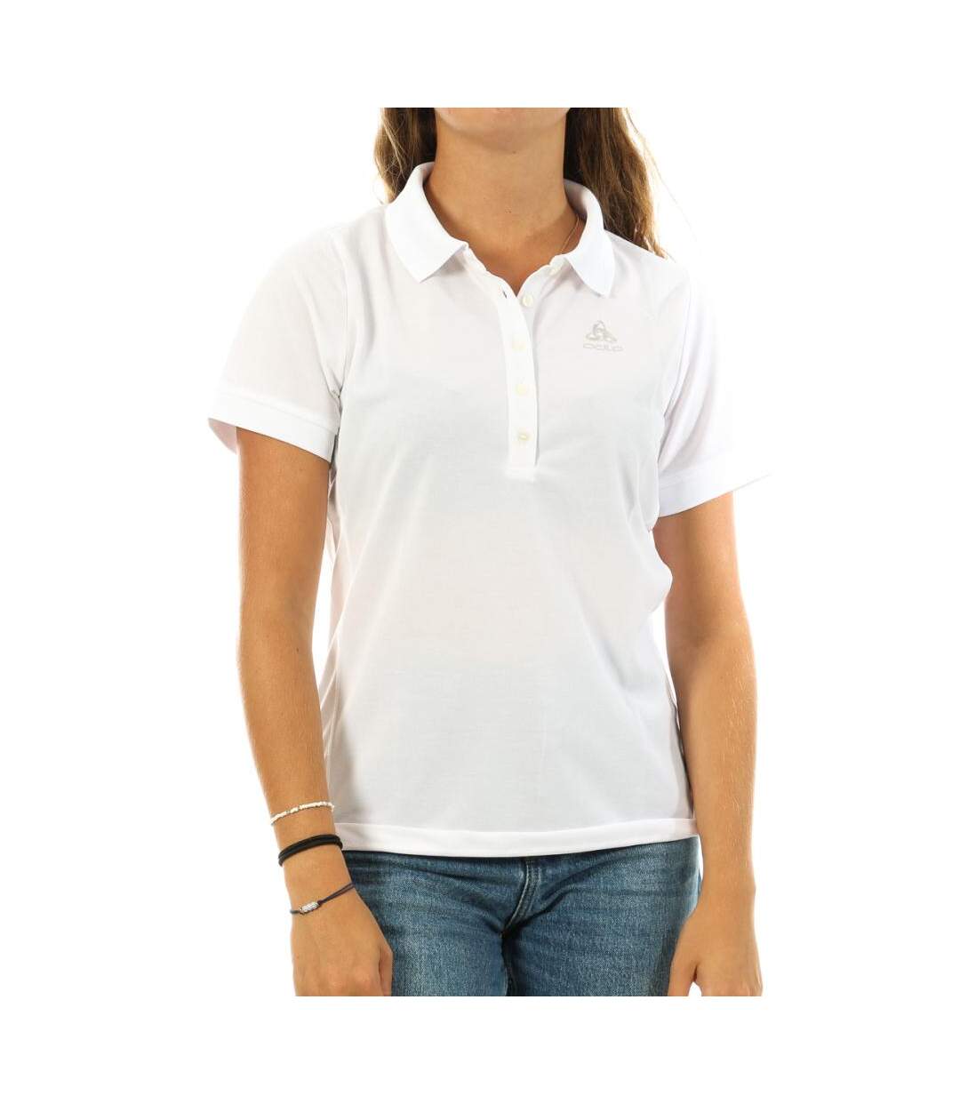 Polo Blanc Femme Odlo Georgia - L-1