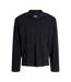 Mens Cable Knit Regular Long-sleeved Jumper Black Jack And Jones-1
