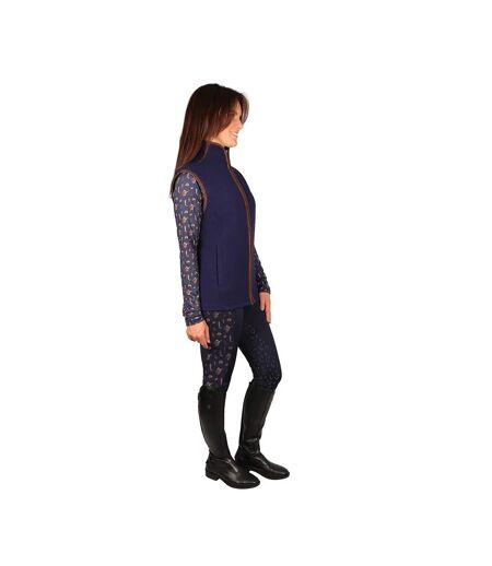 Womens/ladies elevate essential suede gilet navy Hy