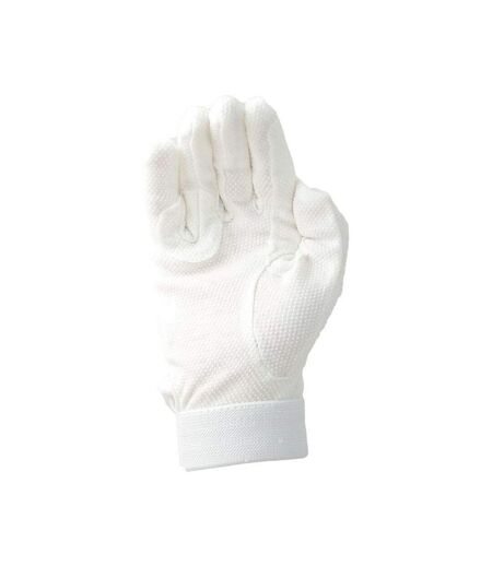 Adults Cotton Pimple Palm Riding Gloves Brown Hy5