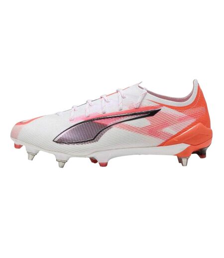 Unisex Adult 5 Ultimate Soft Ground Football Boots White Red Puma