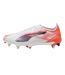Unisex Adult 5 Ultimate Soft Ground Football Boots White Red Puma-2