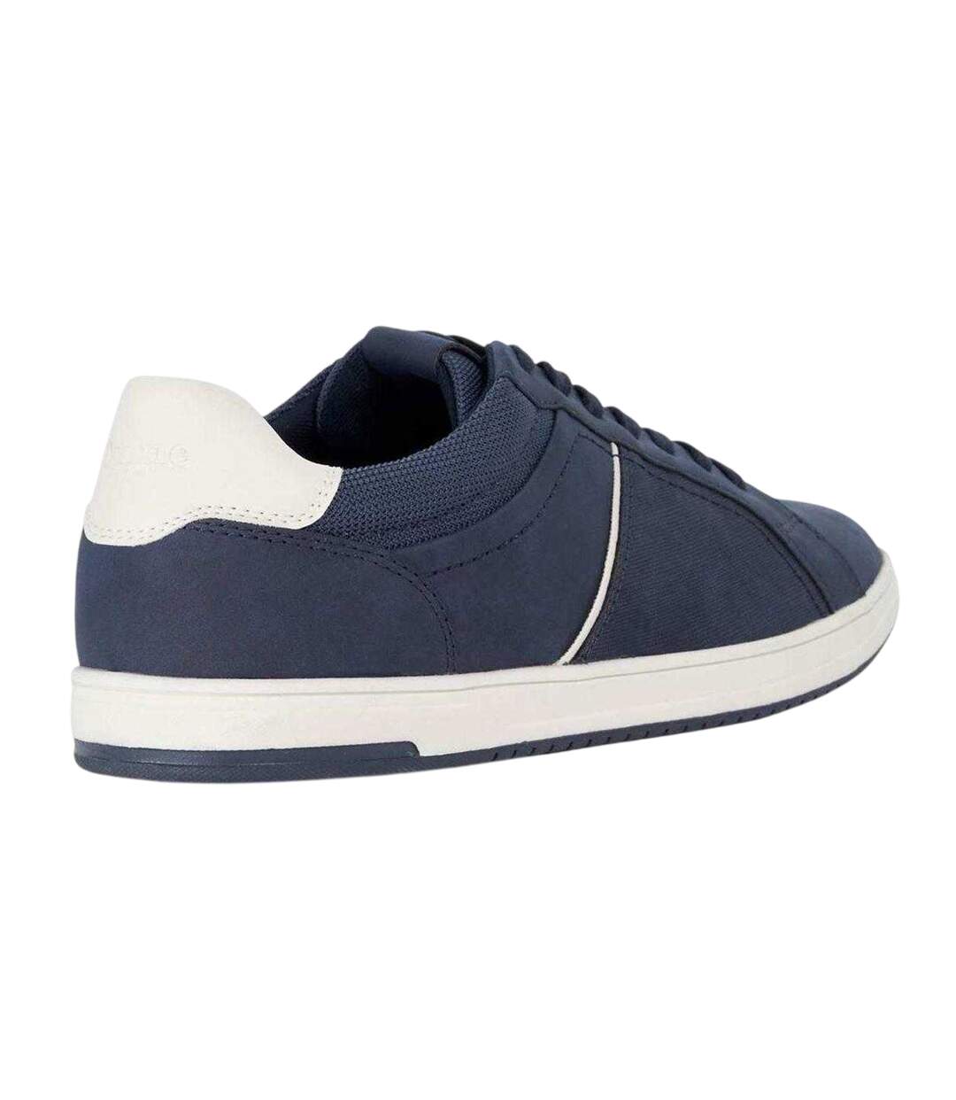 Mens Tazzy Logo Trainers Navy Dune London-2