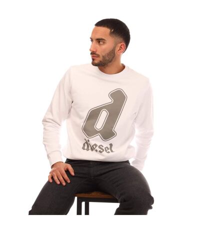 Sweat S-gir 13-1 Homme Blanc Diesel