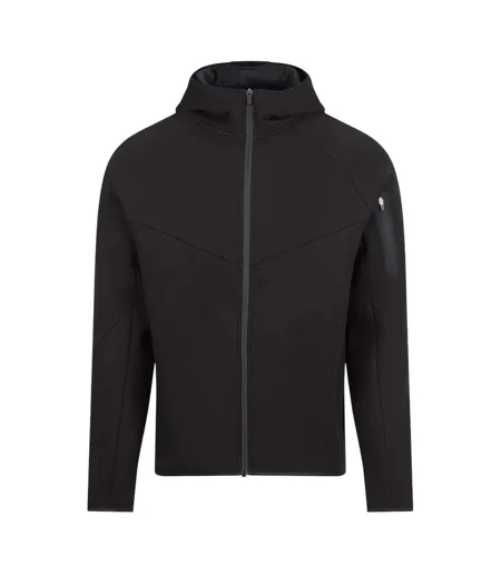 Mens Awdis Adapt Fleece Full Zip Hoodie Jet Black Just Cool