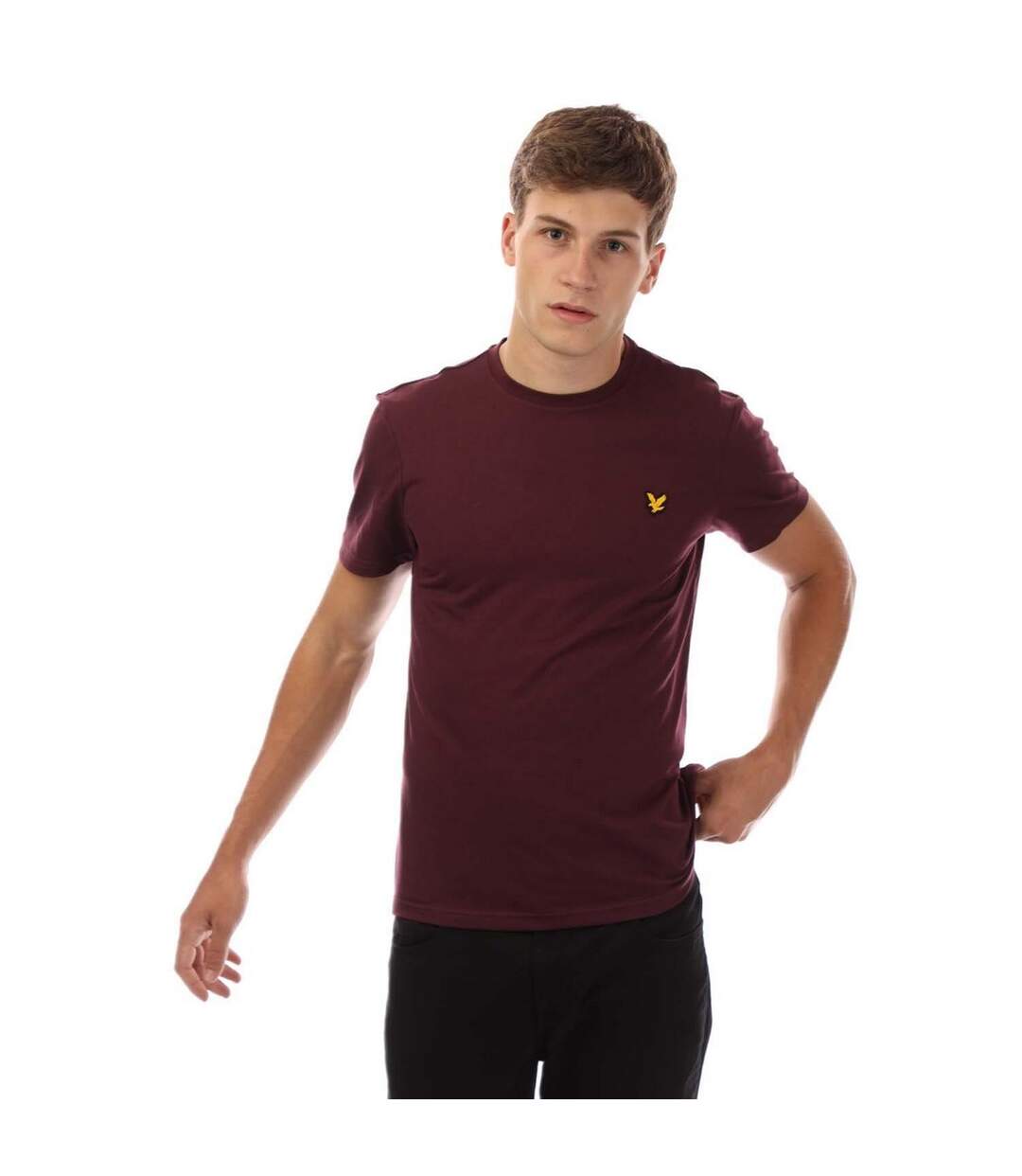 T-shirt Martin Homme Bordeaux Lyle & Scott-2