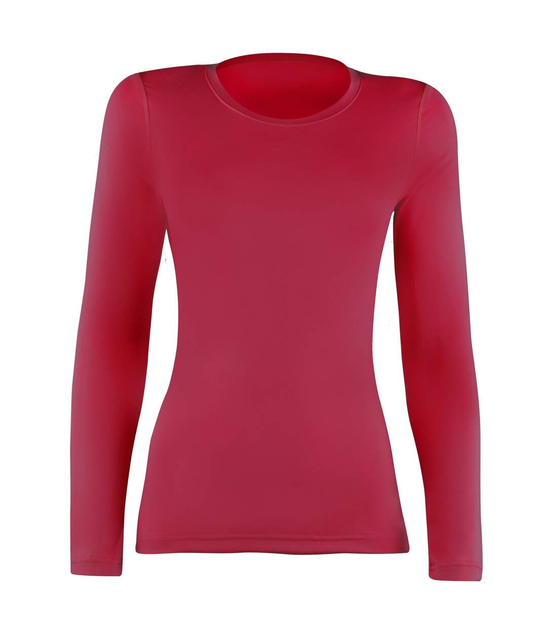 T-shirt base layer à manches longues femme rouge Rhino