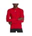 T-shirt Manches Longues Techfit Homme Rouge Adidas-1