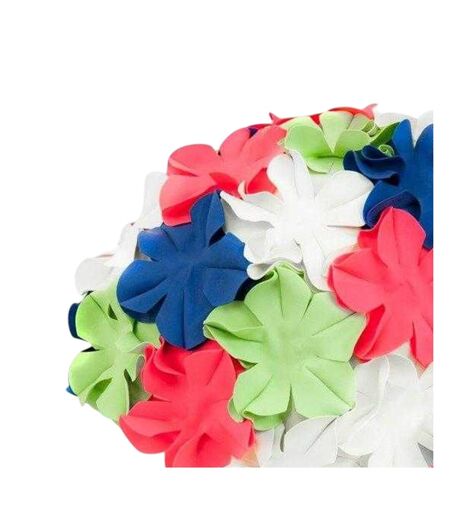 Womens/ladies Bloom Swim Cap Multicoloured Aqua Speed