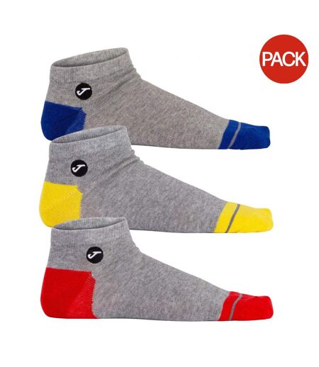 Lot De 3  Socquettes Adulte Gris Joma