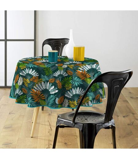 Nappe Ronde Imprimé Panazio 160cm Vert