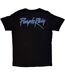 Unisex Adult Purple Rain Box Back Print T-shirt Black Prince-2