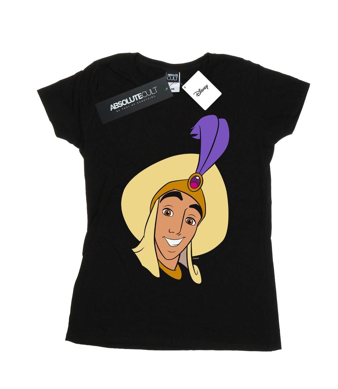 Disney - T-shirt ALADDIN PRINCE ALI FACE - Femme (Noir) - UTBI16296-1