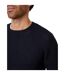 Mens Yarra Textured Regular Jumper Navy Threadbare-4