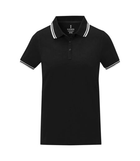 Elevate Womens/Ladies Amarago Short-Sleeved Polo Shirt (Solid Black) - UTPF3893