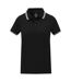 Elevate Womens/Ladies Amarago Short-Sleeved Polo Shirt (Solid Black) - UTPF3893