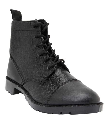 Bottines En Cuir Homme Noir Grafters