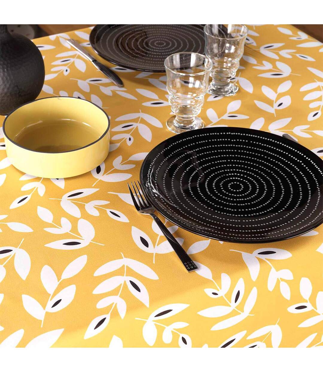 Nappe en Microfibre Bellys 140x240cm Jaune-2
