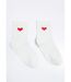 Chaussettes unies avec motif c¿ur-1
