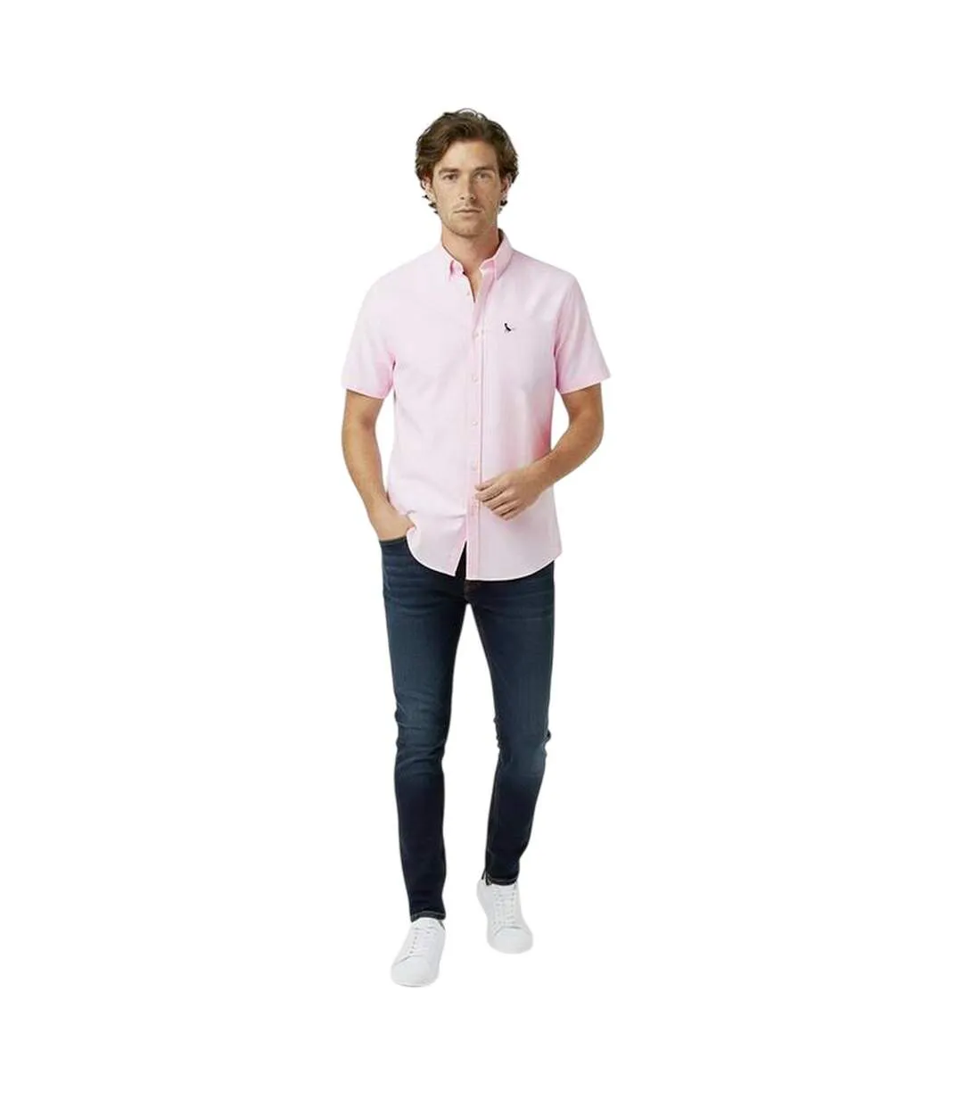Mens Stableton Classic Oxford Button-down Shirt Pink Jack Wills-4