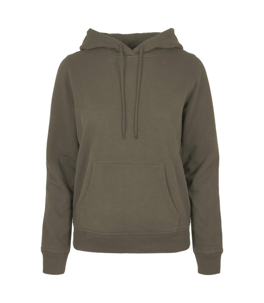 Sweat À Capuche Basic Femme Olive Build Your Brand-2