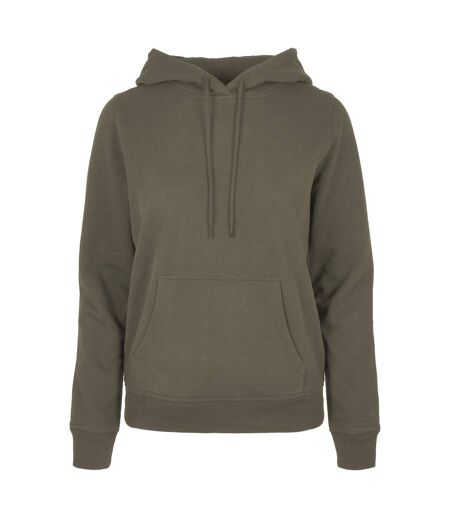 Sweat À Capuche Basic Femme Olive Build Your Brand
