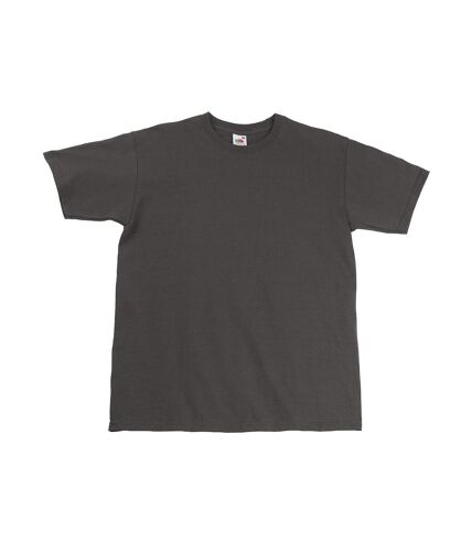 Mens super premium t-shirt light graphite Fruit of the Loom