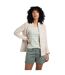 Womens/ladies sontee full zip fleece jacket ecru Weird Fish-3