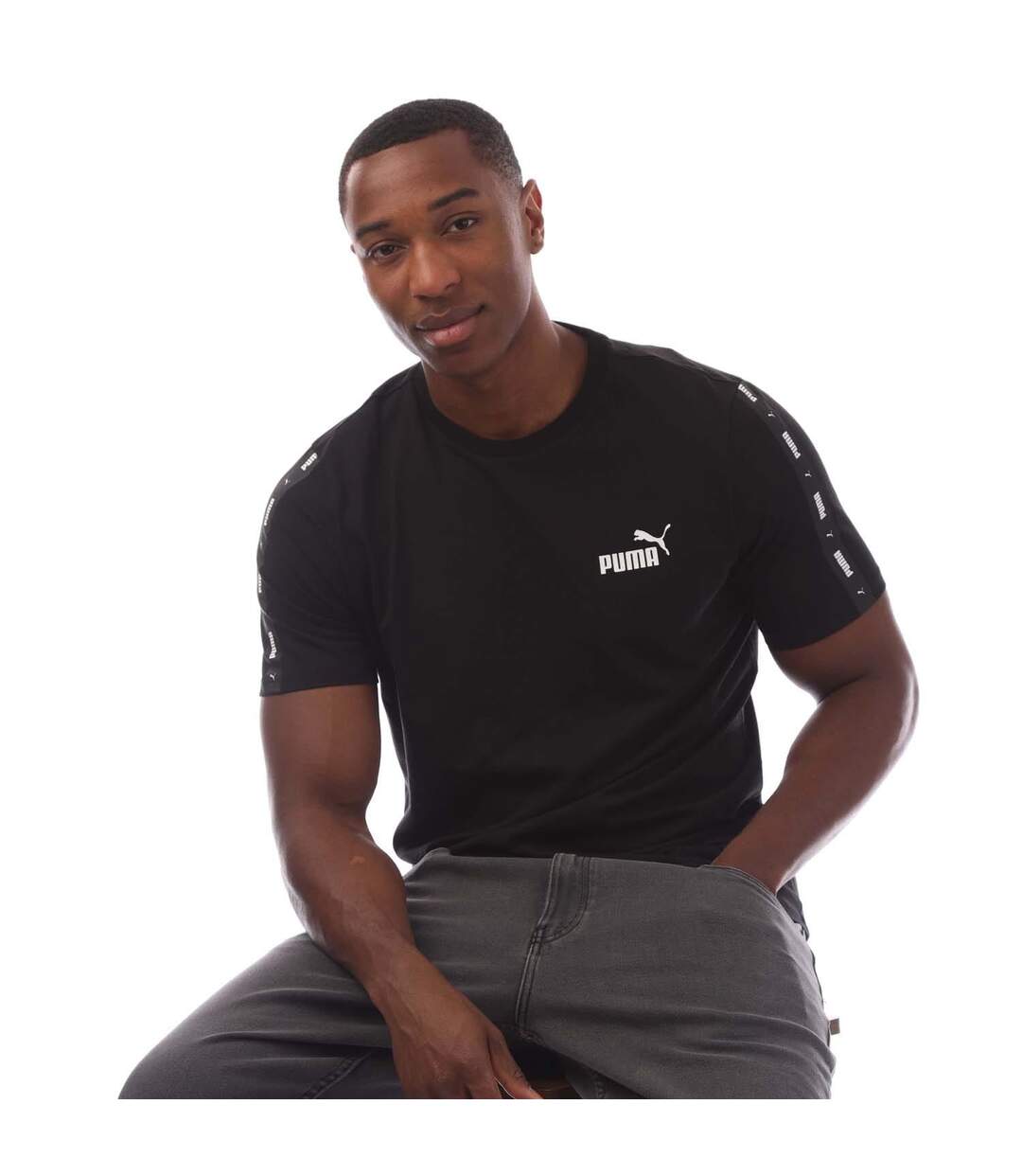 T-shirt Style Ruban Essential Homme Noir Puma-1