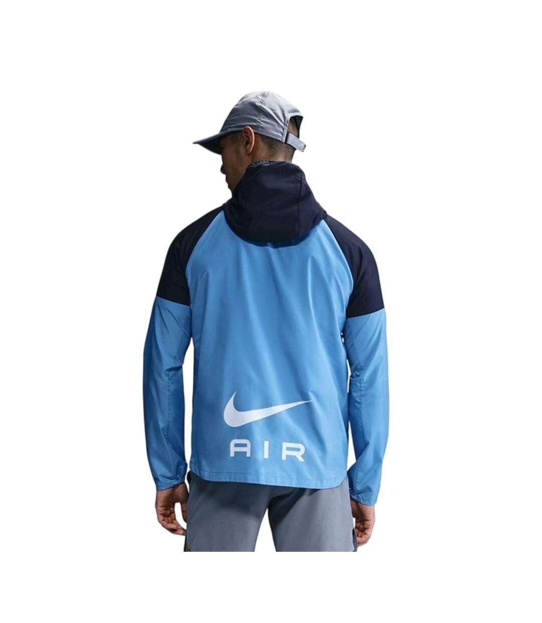 Mens Air Run Colour Block Hooded Jacket Blue Obsidian Blue Nike-3