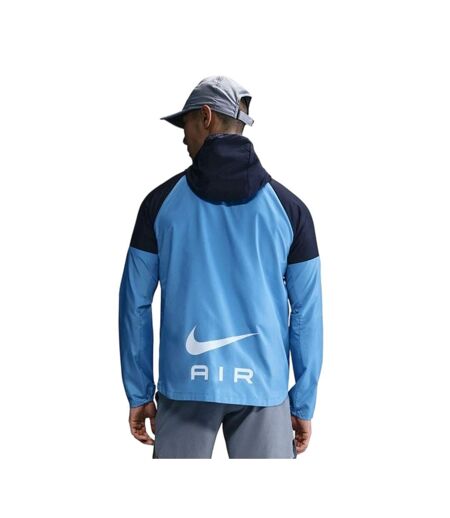 Mens Air Run Colour Block Hooded Jacket Blue Obsidian Blue Nike