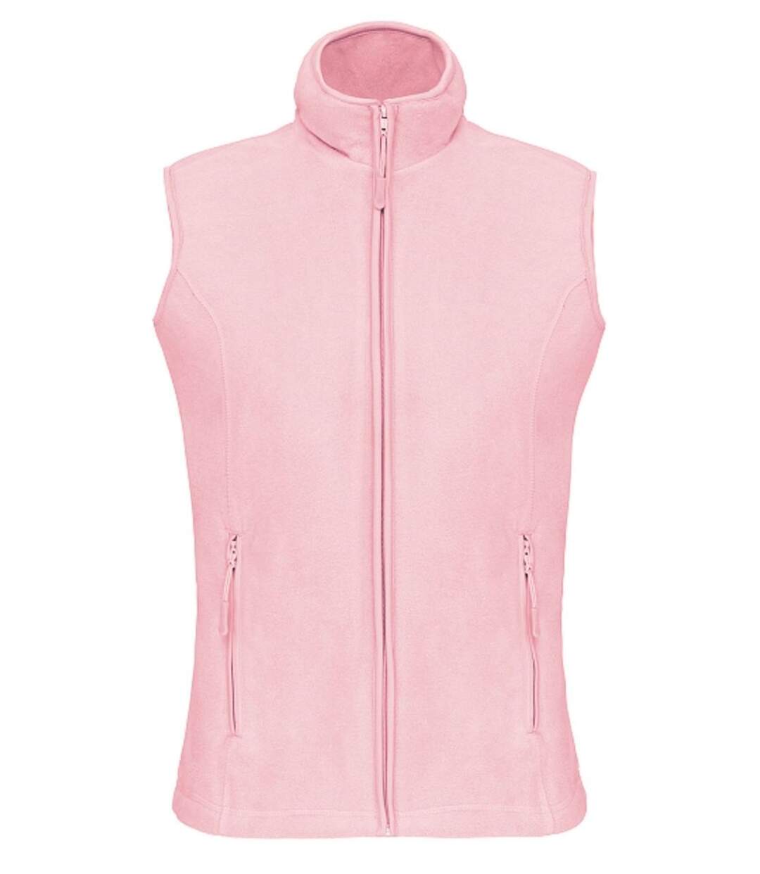 Gilet sans manches micro polaire femme - K906 - rose clair