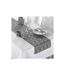 Nappe & Chemin de Table Elipsa 140x250cm Gris & Argent-3