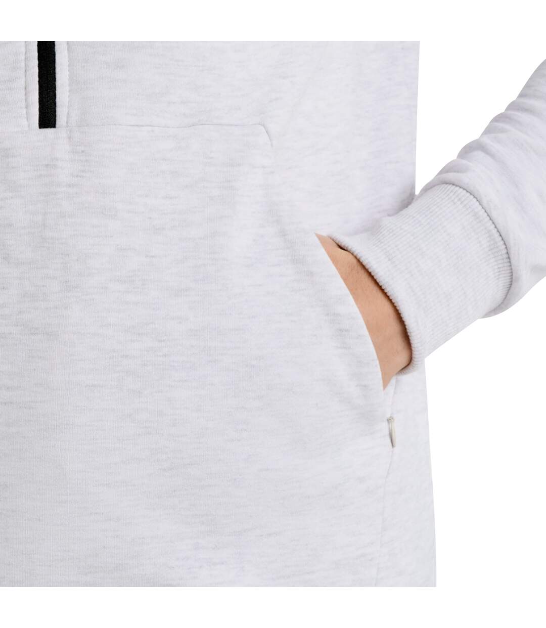 Mens Terrace Half Zip Hoodie Fir Ice Marl Umbro-4