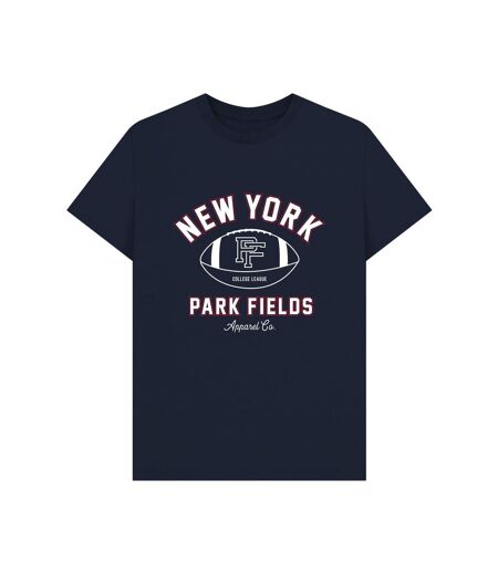 T-shirt Motif/style Ballon De Foot New York Adulte Blanc Park Fields